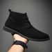 Men's Classic Pointed Toe Ankle Boots - Genuine PU Leather Low-Cut Martin Boots For Men (Size 39-46) - Stylish & Durable For Winter_vogvips.com