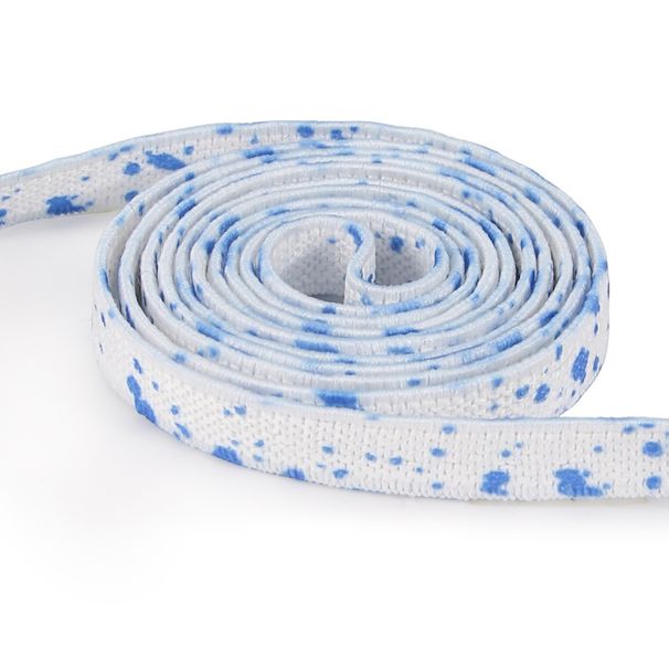Shoe Accessories flat shoelaces rope black and white color dot elastic shoelaces_vogvips.com