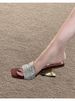 French-style Stunning Flip-flops And Sandals For Women To Wear Outside In Summer, With Elegant High-heeled Flip-flops_vogvips.com