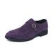 Cross-Border Suede Buckle Leather Spring And Autumn New Men's Casual Shoes Slip-On Hairstylist Loafers Men_vogvips.com