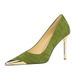 3739-19 Chinese Style Slim Super High Heels, Metal Pointed Iron Toe, Shallow Mouth Banquet Women's Shoes, Single Shoes_vogvips.com