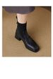 2025 Chunky-heeled Ankle Boots For Women's Autumn And Winter New Martin Boots And Elastic Sock Boots_vogvips.com