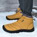 Winter Cotton Boots Bestsellers: Warm, Thickened, Large-sized Cotton Shoes, Soft-soled Men's Mid-top Snow Boots_vogvips.com