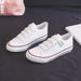 White Sneakers Women's Shoes 26 New Style Spring-autumn Model Rubber-soled Canvas Shoes_vogvips.com