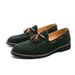 Men's Small Casual Versatile In Summer, Reverse Velvet Leather And Bean Shoes, British Style Hairstylist's Trendy Shoes_vogvips.com