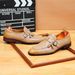 2026 Summer Crocodile Pattern Monk Shoes For Men, Top Layer Cowhide With Tassel Buckle, Business Commuting Leather_vogvips.com