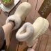 High-top Waterproof Backless Shoes For Women Winter Indoor Home Fleece-lined Warm Stepping Comfort EVA Outdoor_vogvips.com