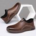 TerraStride Autumn Casual Leather British Style Business Men's Middle-aged And Elderly Soft Sole Slip-on Lazy Shoes_vogvips.com