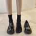 British-style Women's With Thick Soles Height Increase, 2025 Spring New Loafers Women, JK Soft Leather Single Shoes,_vogvips.com