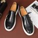 Fashion casual leather shoes men's shoes men's board shoes_vogvips.com