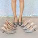 Rhinestone Sandals, Summer Women's Shoes, Exuding Elegance, Foreign Trade Cross-Border High-Heel Shoes_vogvips.com