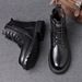 European Warm Series Winter Men's Martin Genuine Leather Work Boots High Fleece Lined Cotton Shoes British Style Top Layer Cowhide_vogvips.com