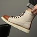 Leather Martin Boots Men's High-top Ami Kaji Short-face Boots Men's Retro Medium-top Men's Shoes_vogvips.com