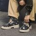 European Warm Series Cowboy Spring New Thick-Soled Martin Boots Fashion Washed High-Top Chunky Men's Trendy Shoes_vogvips.com