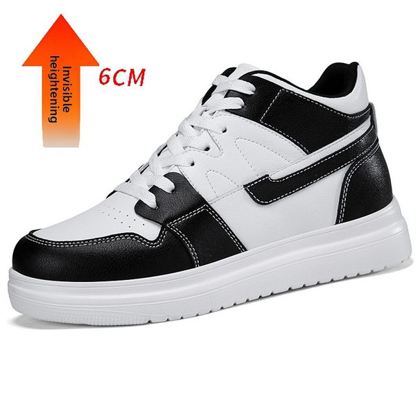 Invisible Heightening Shoes Men's Casual Thick Sole Invisible Inner Heightening Men's Shoes Breathable Sports Shoes Board Shoes_vogvips.com