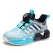 Boys' Shoes 2023 Spring And Autumn New Mesh Breathable White Rotating Buckle Children's Sports Shoes Girls' Running_vogvips.com