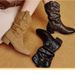 Genuine Leather Pointed Toe Martin 2025 Autumn Winter New Style Wrinkled Slouch Western Short Melard High Heel Riding_vogvips.com