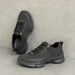 Summer Thin Mesh 2025 New Thick-Soled Lightweight Foam Soft-Soled Sports Comfortable Breathable Black Running Shoes_vogvips.com