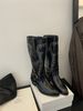 2025 New Pointed Toe Chunky Heel Booties For Women Over-the-Knee Long Casual Fashion Riding Western Boots_vogvips.com