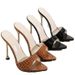 Cross-border European And American Foreign Trade Plus-size 2021 Spring-summer New Style Ultra-high Metal Heel Pointed_vogvips.com