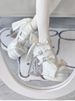 New Round-Toe Mary Jane Sweet And Cute Bowknot Satin Fabric Transparent High-Heel Platform Shoes_vogvips.com