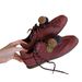 Inner Height Increase Fashionable Contrasting Color Pair Of Shoelaces Pinecones Casual Sports Moral Training Shoes Women's Shoes Genuine Leather_vogvips.com