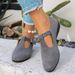 Women's Spring Plus Size Suede Wedge Heel Shoes Hollow Out Retro Style New Fashion_vogvips.com