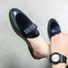 Size Leather Slip-On Slippers Shoes Men's Large Half Barber Lazy_vogvips.com