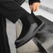 Men's boots in the fall new black low-top casual leather shoes_vogvips.com