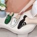Women’s Shoes Summer New Thick Heel Square Head Diamond Sandals Cow Patent Leather Lazy Slippers_vogvips.com