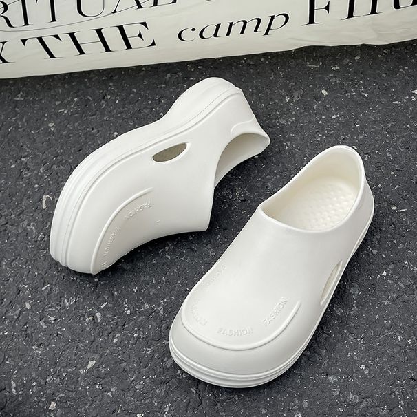 Men Women Non-slip Oil-proof Graffiti Kitchen Waterproof Work Shoes Chef Master Restaurant Sandals_vogvips.com