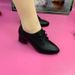 Medium Heel Small Leather Mom's 2025 Spring And Autumn New Style Single Soft Soled Dancing Women's Shoes_vogvips.com