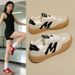 Women's Versatile German Training Shoes That Make Feet Look Smaller, 2026 Spring New Model, Snow Velvet Color-blocking_vogvips.com