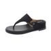 Women's Summer Low-heeled Wedge Flip-flops With Metal Buckle Design, Soft Sole, Versatile And Comfortable Casual Flip-flops_vogvips.com
