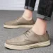 High Quality Leather Men's Breathable Dress Shoe Elastic Wear-Resistant Soft Sole Business Casual Oxford Shoes_vogvips.com
