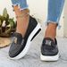 Women's Thick Soled Round Toe Shoes Spring/Summer Solid Color Shallow Mouth Metal Buckle PU Independent Style_vogvips.com