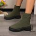 New Flying Woven Sports Short Size For Autumn And Winter, New Women's Boots In Plus Size, One Foot Kick_vogvips.com
