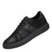 Men's Round Head Two-layer Cowhide Retro Men's Shallow Mouth Front Strap-up Flat Heel Board Shoes Men's Sports Shoes_vogvips.com
