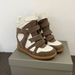 Women's High Top Sneakers White Genuine Leather Velcro Casual Sports Shoes 7CM Wedge Heel European Style for Autumn 2025_vogvips.com