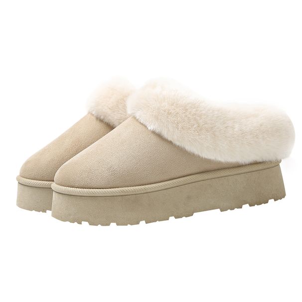 Large Size New Snow Boots Korean Version Versatile Women's Cotton Shoes Short Tube With Plush Insulation_vogvips.com