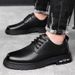 2024 Autumn New Business Casual Men's Work Large Head Durable Lace-up British Fashion Leather Shoes_vogvips.com
