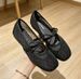 Net Mesh Bow Ballet Shoes, Mary Jane Style, 2026 New French Square-toe Single Shoes_vogvips.com