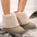 2025 Autumn/Winter Boxi New Thick Bottom Round Head Hairy Pant Leg Short And Popular Caual Veratile Women' Snow_vogvips.com
