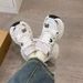 2025 Vintage Chunky Sneakers Women Breathable Mesh Cute Bow Fashion Platform Casual Hong Kong Style Sports Running Shoes_vogvips.com