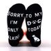 Mid-tube socks animal series casual cotton socks sole letter non-slip adhesive floor socks_vogvips.com