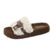 Platform Fluffy For Women, Outdoor Wear, Autumn And Winter New Style, Petite Thick Sole, Versatile Belt Buckle,_vogvips.com
