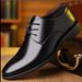 Men's Breathable Lace-up Dress Shoes Comfortable Formal British Style Leather Footwear_vogvips.com