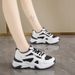 Korean Style Dad For Women 2025 Spring New Breathable Student Casual Shoes Ins Trend Thick Sole Height Increasing_vogvips.com
