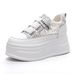 Women's Shoes With High And Thick Soles, Breathable Mesh Design, Suitable For Sports And Casual Wear By 2025._vogvips.com
