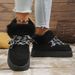 Women's Shoes Plus Size Snow Boots, Platform, Thick Sole, Bow, Suede, Winter Round Toe, Slip On, Warm Cotton Boots_vogvips.com